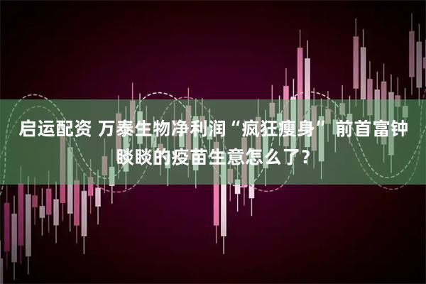 启运配资 万泰生物净利润“疯狂瘦身” 前首富钟睒睒的疫苗生意怎么了？